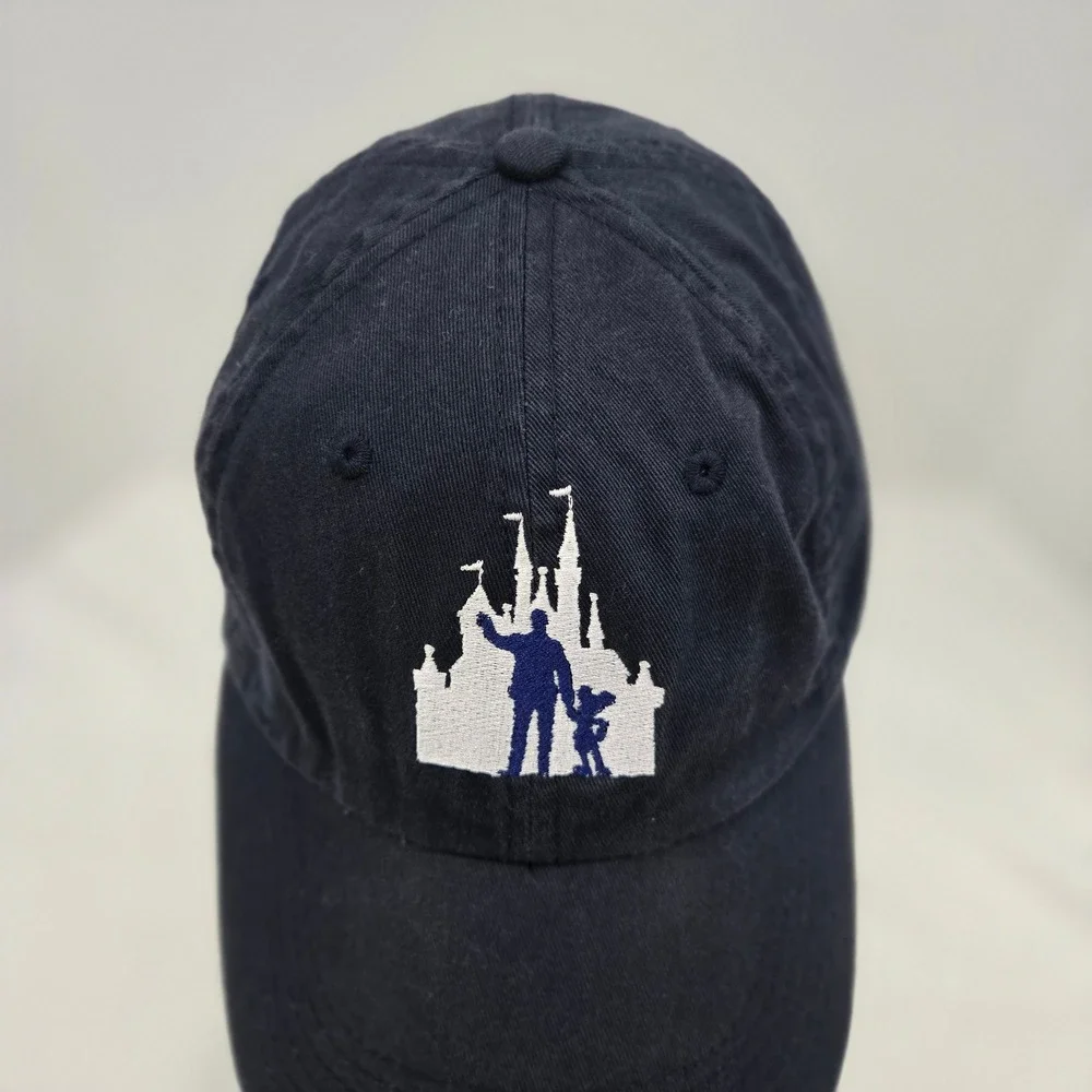 Disney Parks Castle Father‎ Son Silhouette Hat Dad Cap Blue Embroidered Souvenir